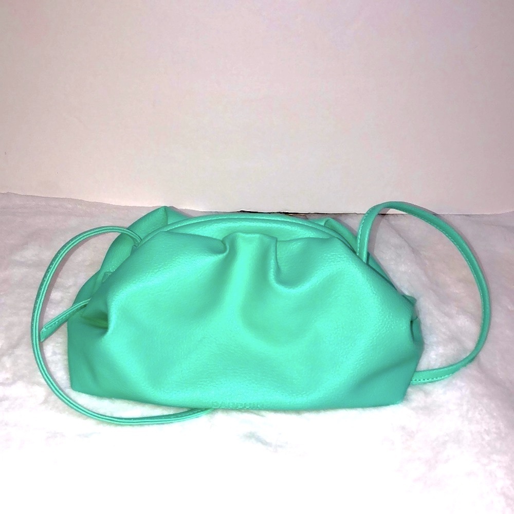 Rare Mint Cloud Dumpling Mini Pouch Crossbody Bag - image 6
